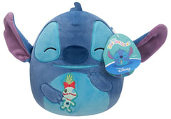 Squishmallows Original Disney 10 Inch Stitch Holding Scrump Plush