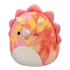 Original Squishmallows 16-Inch - Trinity the Pink Tie-Dye Triceratops Plush