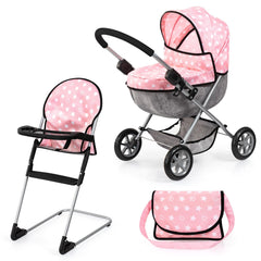 Bayer Dolls Pram Cosy Set with High Chair
