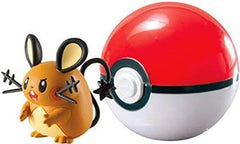 Pokemon Clip n Carry Poke Ball - Dedenne and Poke Ball Figure
