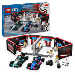 LEGO City F1 Garage & Mercedes-AMG & Alpine Cars 60444