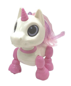 Power Unicorn Mini - Unicorn Robot with Light and Sound effects, hand clap command, voice repeat