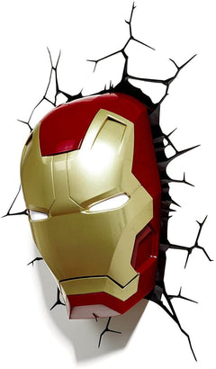 Marvel Iron Man Face 3D Wall Light