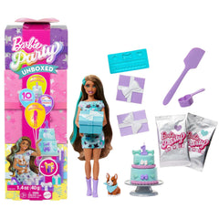 Barbie Party Unboxed Pet Birthday Series Doll & Accessories Party Stars Set