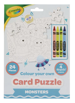 Crayola Colour Your Own Card Puzzle - Monsters