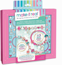 Make It Real Halo Charms Bracelets Think Pink Set