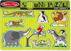Melissa & Doug Zoo Animals Wooden Sound Puzzle