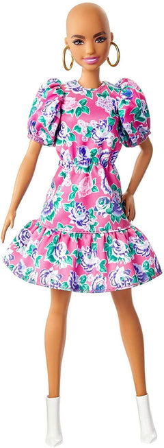 Barbie Fashionistas No Hair Floral Dress Doll