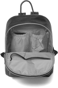 Fisher-Price Black Faux Leather Baby Changing Back Pack 27x17x38cm