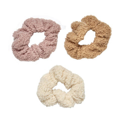 Cosy Club Sherpa Fleece Scrunchies 3 Pack