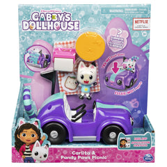 Gabby’s Dollhouse Carlita and Pandy Paws Picnic Vehicle Playset