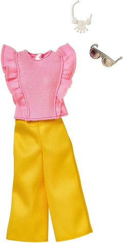 Barbie Complete Looks Pink Top Yellow Pants Fashion Pack