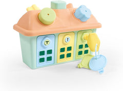 Shape Sorter Happy House with Lockable Doors