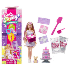 Barbie Party Unboxed Pet Birthday Series Doll & Accessories Birthday Bows Set