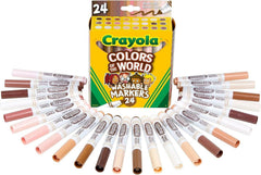 Crayola Colours of The World Markers 24 Pack