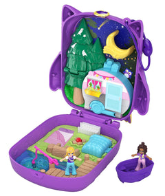 Polly Pocket Pocket World Owlnite Campsite Compact Playset