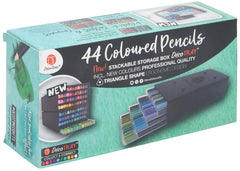 Deco Time Multi Coloured Artist Colouring Pencils 44 Pack - Green/Blue/Grey