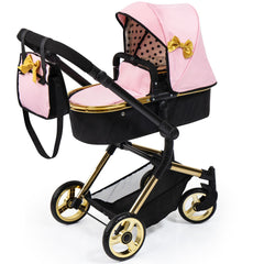 Bayer Design Doll Pram Neo Vario - Pink & Gold