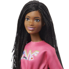 Barbie Camping Brooklyn Doll -Metallic Silver Skirt