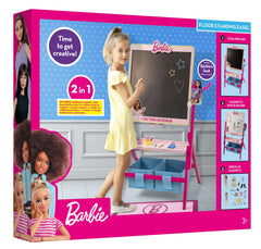 Barbie 2 in 1 Wooden Rotating Floor Standing Art Easel