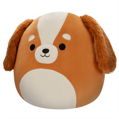 Squishmallows 12-Inch Ysabel the Brown and White Spaniel Plush