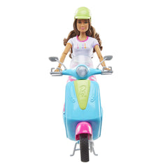 Barbie Fashionistas Doll and Scooter Travel Playset