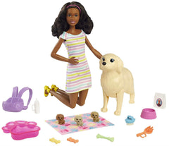 Barbie Doll and Newborn Pups