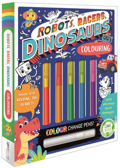 Robots Racers Dinosaurs Colouring Book