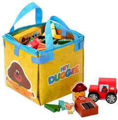 Hey Duggee Wooden Vehicle Block Set with Fold Up Storage Bag