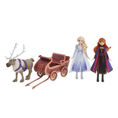 Disney Frozen 2 Sledding Sven & Sisters Doll Playset