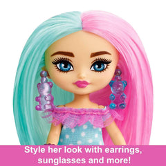 Barbie Extra Mini Minis Fashion Doll with Pink Glasses