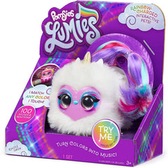 Pomsies LUMIES Dazzle Go Go Purple Face