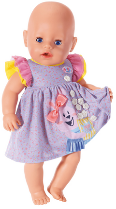 Baby Born Purple Flower Dress 43cm Doll Outfit