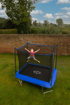 Sportspower 8ft x 6ft Bounce Pro Rectangular Trampoline with Enclosure