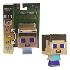 Minecraft 2-in-1 Steve and Steve Iron Armor Flippin Figures