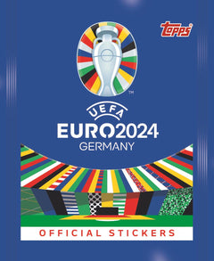 Official Euro 2024 Sticker Collection 100 Pack with Sticker Album