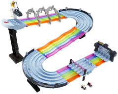 Hot Wheels Mario Kart Rainbow Road Raceway Set With 2 1:64 Scale Vehicles