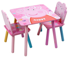 Peppa Pig Wooden Table & 2 Chairs Set
