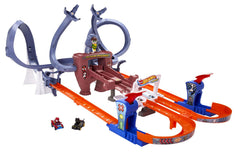 Hot Wheels Racer Verse Spider-Man's Web Slinging Speedway Track Set