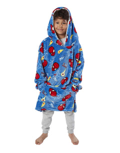 Spiderman Webs Hooded Preschool Blanket