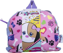 Zipstas Snuggle Pals Cuddly Puppy 2in1 Reversible Backpack