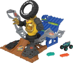 Hot Wheels Monster Trucks - Arena Smashers - Mega Wrex Vs Crushzilla Takedown Playset