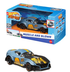 Hot Wheels Pull-Back Speeders 1:43 Scale Diecast Car - Muscle and Blown