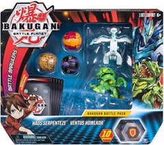Bakugan Battle Pack Haos Serpenteze and Ventus Howlkor