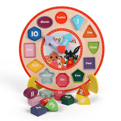 Bing Wooden Puzzle Clock with Stand
