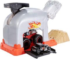 Hot Wheels Monster Truck Pit and Launcher Playset  - team bone shaker