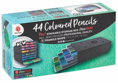 DecoTime 44 Colouring Pencils with Storage Deco Tray