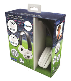 Lexibook 2 in 1 Bluetooth and Wired Football Headphones