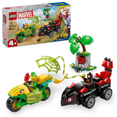 LEGO Marvel Spidey And His Amazing Friends Spin and Electro Dinosaur Vehicle Chase 11198