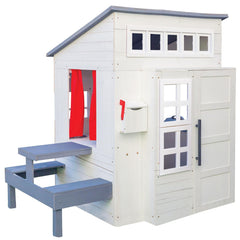 KidKraft Modern Outdoor Playhouse - White